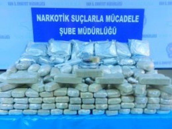 Van'da 86 kilo eroin yakalandı