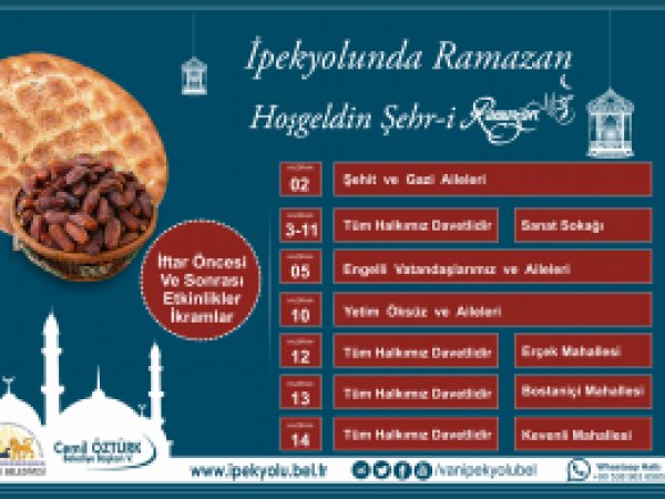İpekyolu Belediyesinden Sokak iftarları