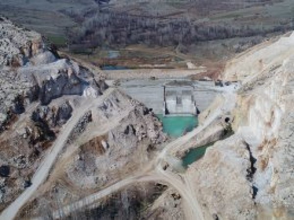 Ergani Barajı'nda çalışmalar sürüyor