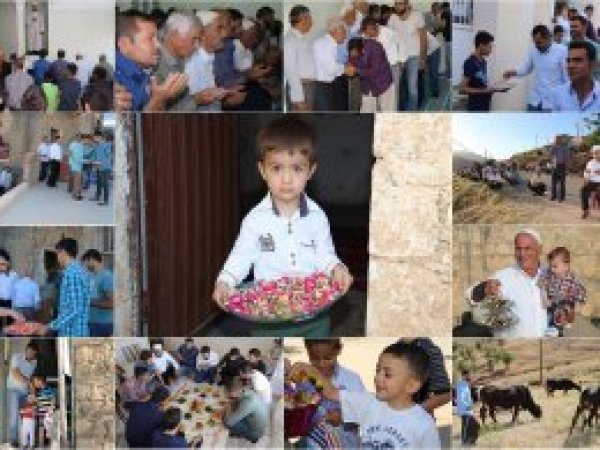 Küskünlüklerin olmadığı köyde bayram bir başka güzel