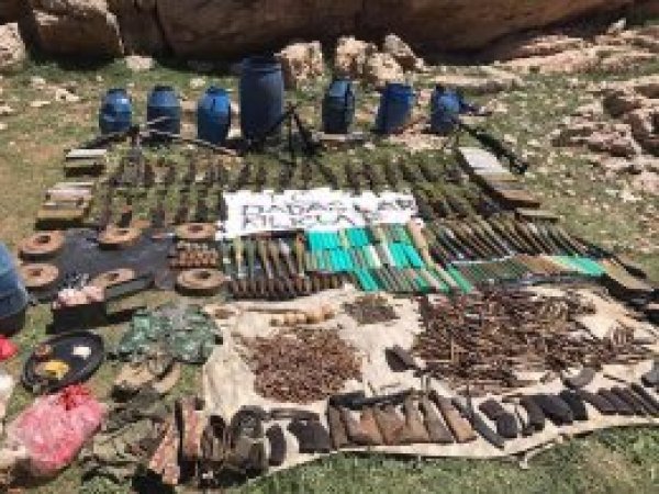 PKK'nin silah deposu bulundu