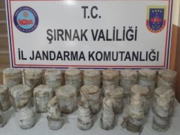 Şırnak'ta çok sayıda patlayıcı ele geçirildi