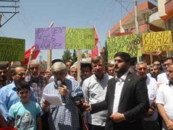 Midyat’ta İsrail terörü telin edildi