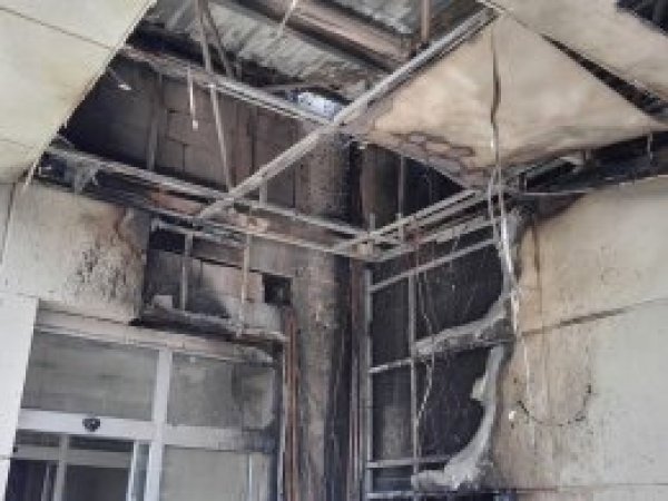 Van Ferit Melen Havalimanında yangın