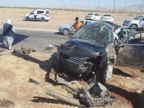 Mardin'de kaza: 1 ölü, 5 yaralı