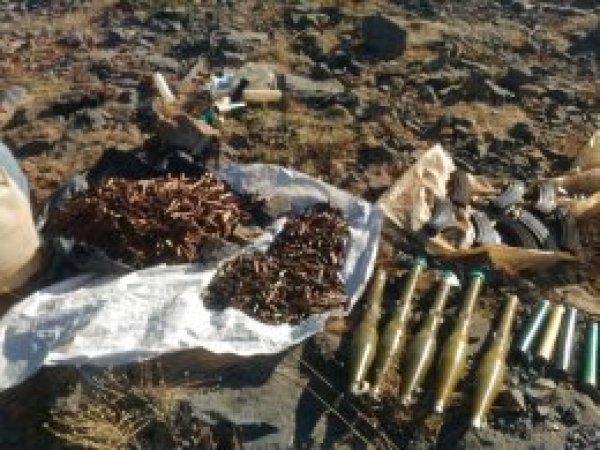 Hakkari’de çok sayıda mühimmat ele geçirildi
