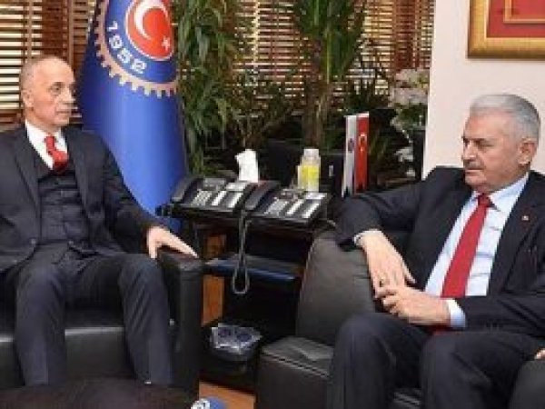 Başbakan Yıldırım Türk-İş'i ziyaret etti