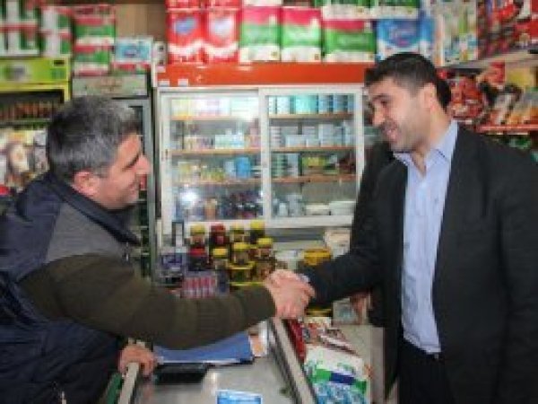 HÜDA PAR Kızıltepe esnafını ziyaret etti