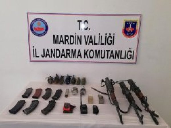 Mardin’de silah, mühimmat ve EYP ele geçirildi