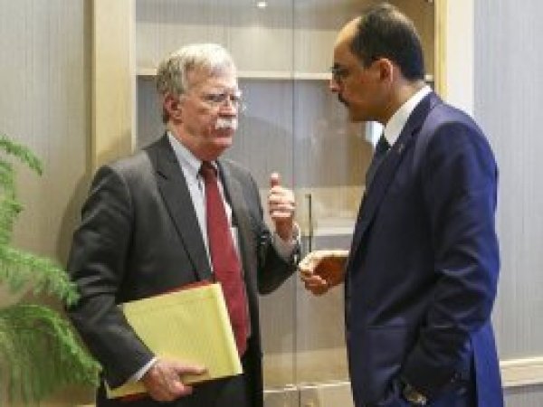 John Bolton İbrahim Kalın'la görüştü