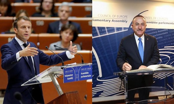 Çavuşoğlu'ndan Macron'a: Ayakları pislik içinde gömülüyken öten horoz gibi