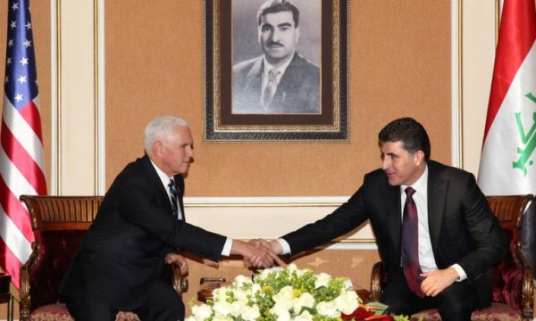 Pence Irak'ta Neçirvan Barzani ile görüştü