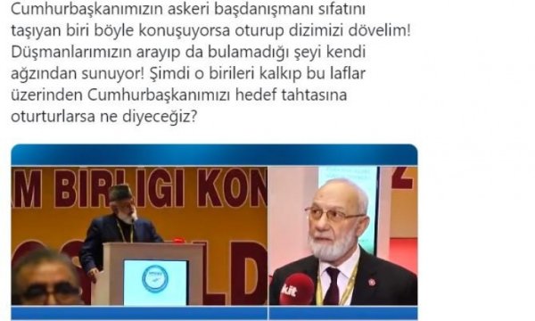  AK Parti'li Metiner'den Erdoğan'ın başdanışmanına tepki