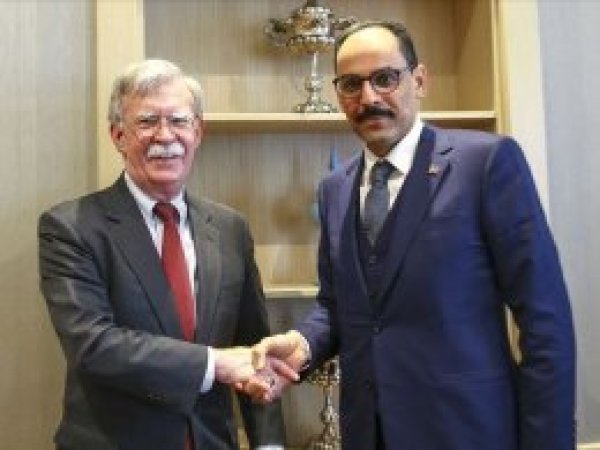 Kalın, Bolton ile Suriye ve ikili ilişkileri görüştü 
