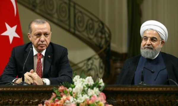 Cumhurbaşkanı Erdoğan, Ruhani ve Salih ile görüştü
