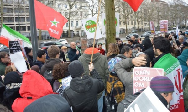 Brüksel'de Trump protestosu