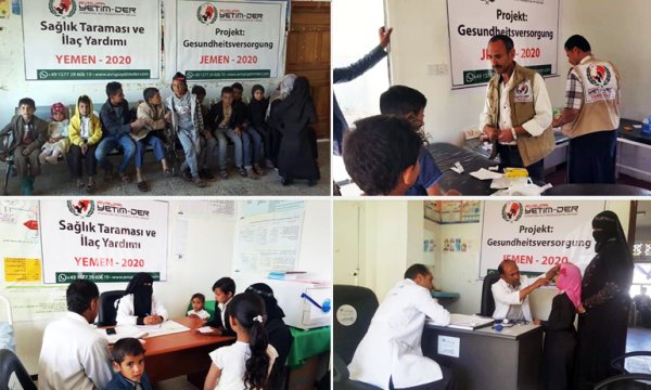 Avrupa Yetim-Der hasta düşen çaresiz Yemenli mağdurları tedavi ediyor