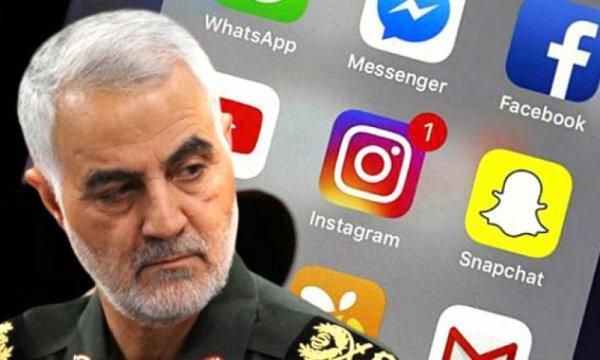 İnstagram'dan ve Facebook'tan Şehit Kasım Süleymani ve Filistin düşmanlığı