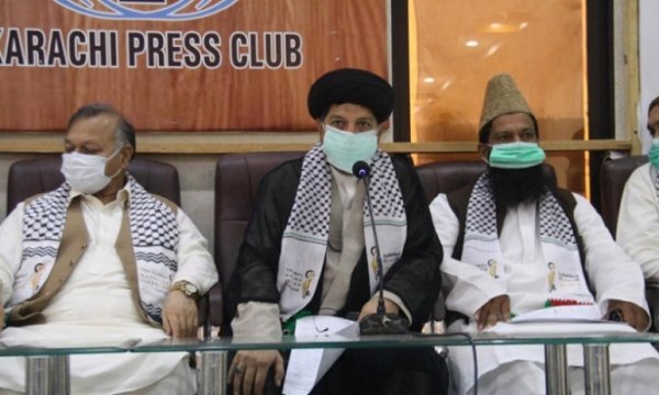 Pakistan'da Sünni ve Şii İslami gruplardan ortak Kudüs Günü basın toplantısı