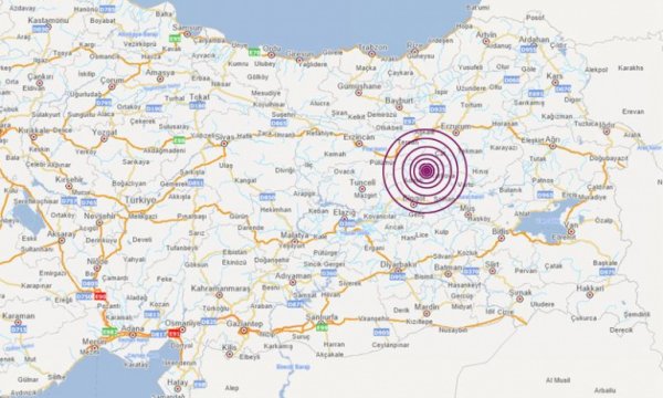Bingöl'de 5.7 şiddetinde korkutan deprem