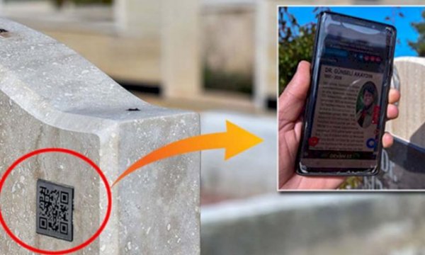 Teknoloji artık mezar taşlarında! Dua, resim, yazı yerine 'karekod'