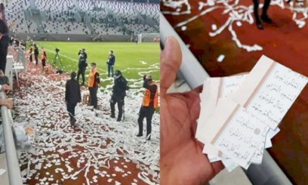 Kur'an ayetlerini konfeti yapan 3 kişi serbest bırakıldı