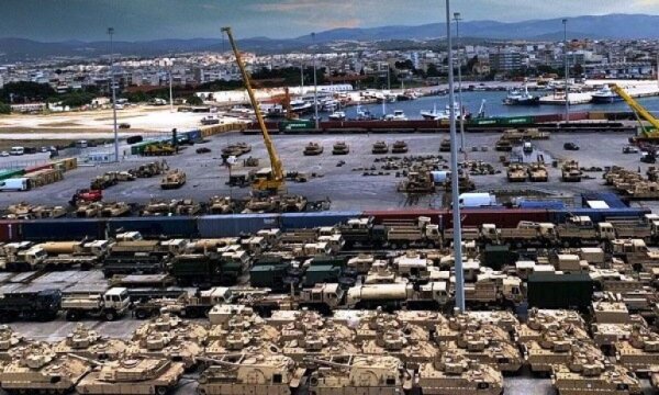 ABD'den Dedeağaç Limanı'na geniş çaplı askeri sevkiyat