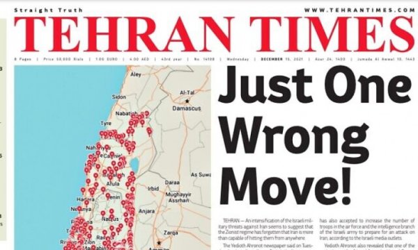 İran Gazetesi İsrail'i hedef tahtası yaptı!