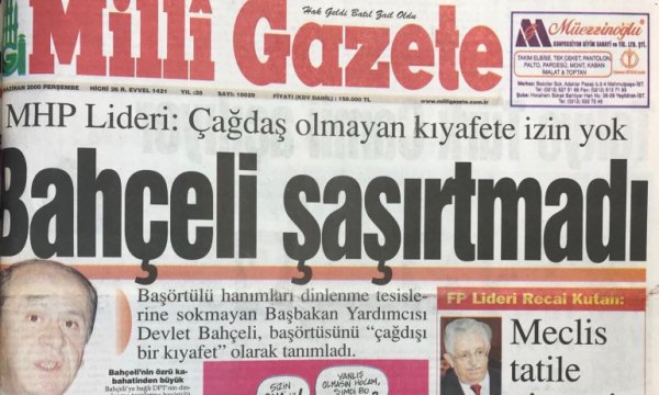 'Devlet Bahçeli, 28 Şubat'ta başörtüsüne 'çağdışı kıyafet' diyordu'
