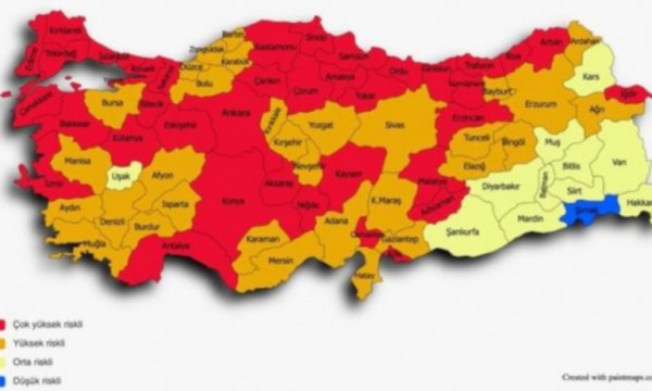 Korona haritası hızla değişiyor: Tek 'mavi' il Şırnak