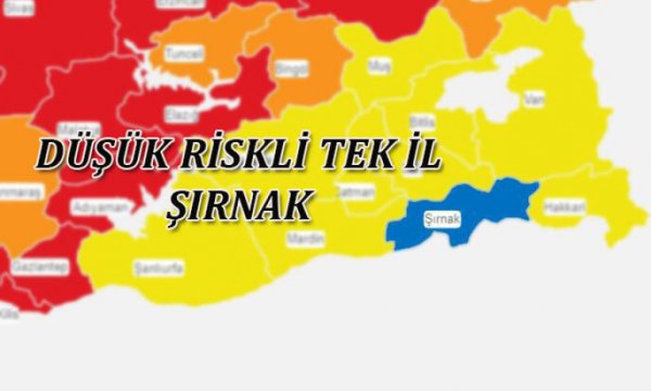 Kovid-19 risk haritasında 'mavi' rengi koruyan Şırnak virüsü yenmekte kararlı 