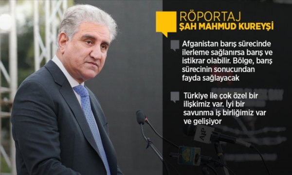 Pakistan Dışişleri Bakanı Kureyşi: Afgan barış sürecinde kazanılacak çok şey var