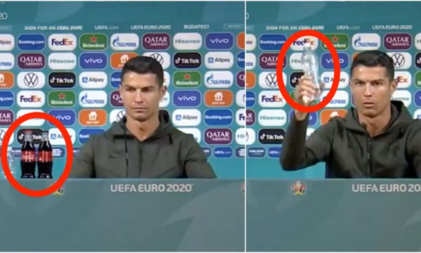 Ronaldo'nun 'Su için' tepkisi, Coca Cola'ya 4 milyar dolar kaybettirdi