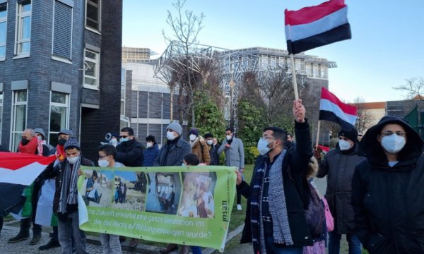 Yemen’e destek; Suudi Arabistan zulmü Berlin’de protesto edildi