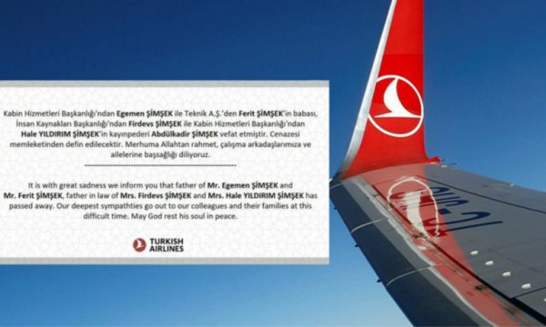 Sosyal medyada gündem olan taziyeye ilişkin THY'den açıklama