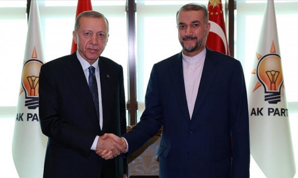 Cumhurbaşkanı Erdoğan, İran Dışişleri Bakanı Abdullahiyan ile görüştü