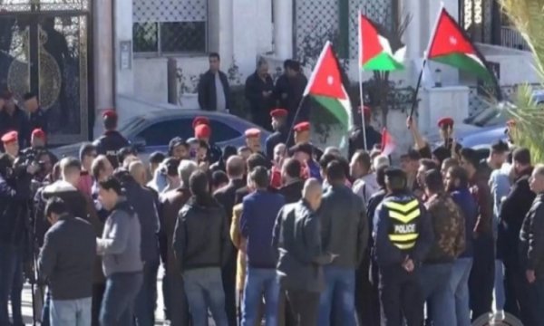 Ürdünlüler Siyonist Rejimi protesto etti