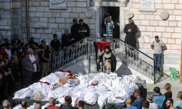 İşgalci İsrail'in kilise saldırısında ölü sayısı 20'ye yükseldi 