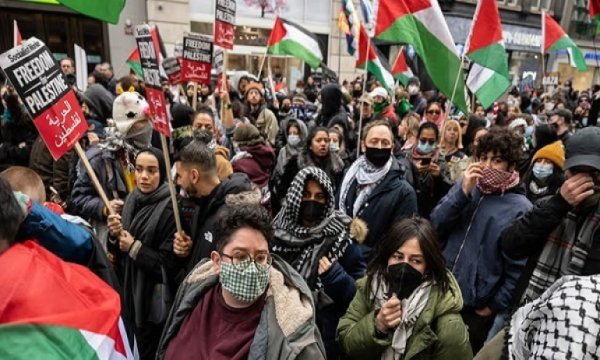 Londra protestolarında İsrail yanlısı markalara boykot talebi