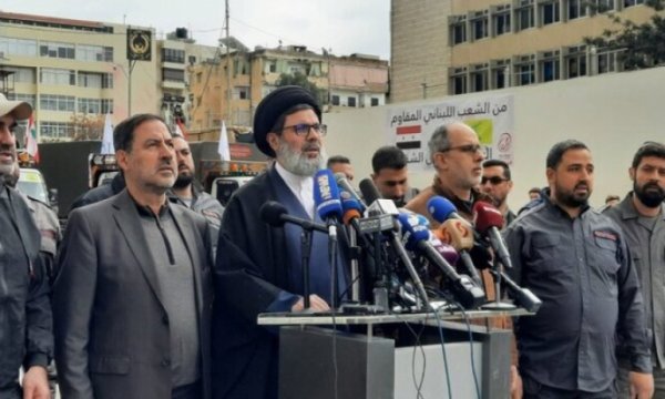 Hizbullah, Suriye'ye ilk insani yardım konvoyunu gönderdi