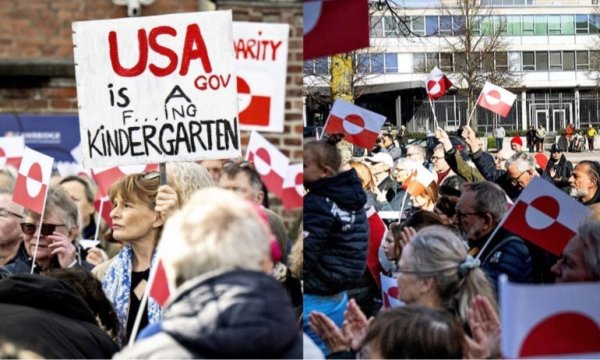 Danimarka ve Grönland’da ABD karşıtı eylem