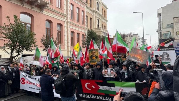 İstanbul’da İran’a destek eylemi