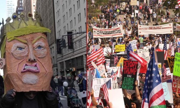 Trump'a isyan...Savaş macerasına milyonluk barikat... "Kral istemiyoruz..."