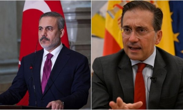Fidan, İspanyol mevkidaşıyla Küresel Sumud Filosu'na yasa dışı müdahaleyi görüştü