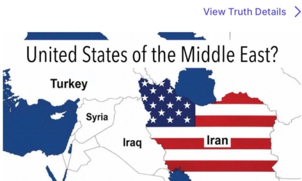 Trump'tan küstah paylaşım! 'Orta Doğu Birleşik Devletleri'