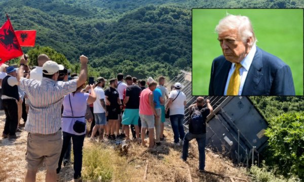 Protestocular şantiyeyi yerle bir etti
