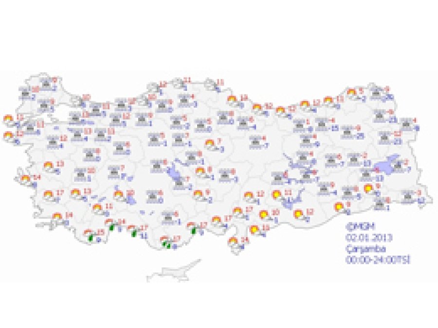 Türkiye Genelinde Hava Durumu