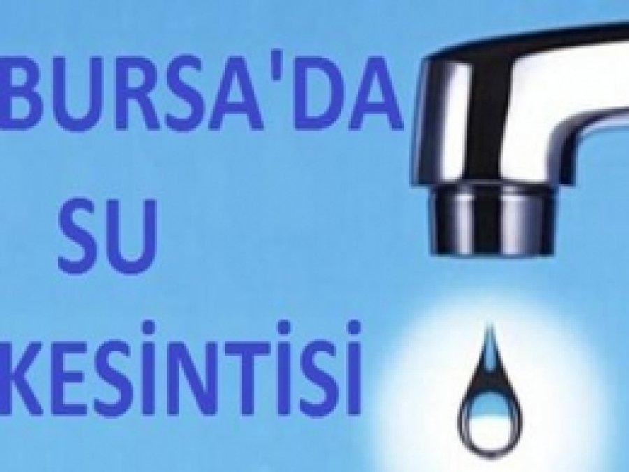 Mudanya'da Su Kesintisi
