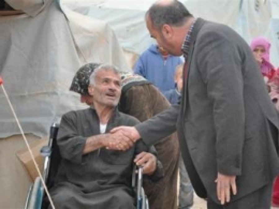 Çadır Kentteki Engeliler Ziyaret Edildi 