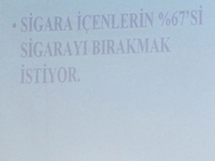 İzmir'de Sigarayı Bırakma Semineri